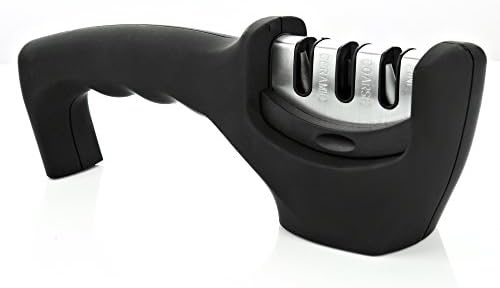 Knife Sharpener KOOPOO Easy Knife Sharpener 3-Stage Professional Knife-Sharpening System | Sharpens Both Steel &amp; Ceramic Knives in All Sizes
