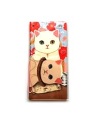 Office Product: Jetoy Choo Choo Kitty Cat Couple Passport Cover Id Holder Wallet with Illust Note - Jetoy