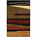 Couristan -726337240925 Kathmandu Tremors/Multi Color Rug Size: 5'6