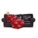 Kansas City Chiefs Adult Comfy Throw Blanket with Sleeves