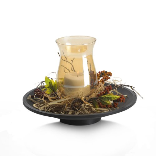 Elements-Amber Luster Hurrican Garden Round Tray
