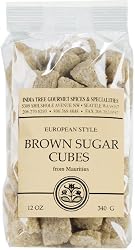 India Tree Brown European-Style Sugar Cubes, 12-Ounce Bag (Pack of 3)
