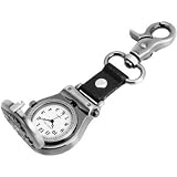 Gürtel Taschenuhr. 100% Edelstahl mit Karabiner Verschluß Damen