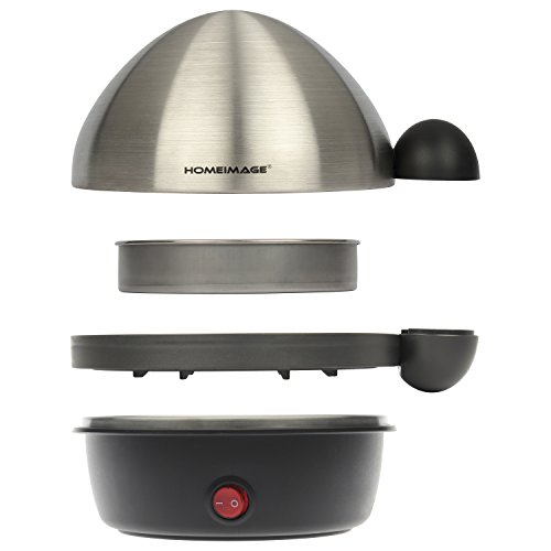 HOMEIMAGE Electric 7 Egg Cooker and Poacher with Stainless Steel Tray