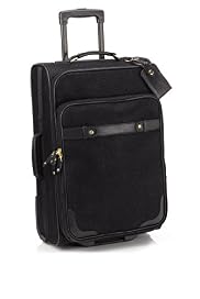 Flocked Suede Wheeled Rollercase - Medium