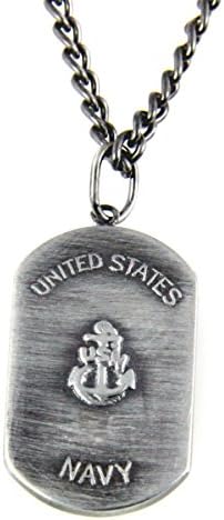 6030153 US United States Navy Necklace Medallion Armed Services Dogtag Dog Tag