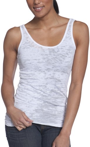 Alternative Women'ss Burnout Tank, White, Medium