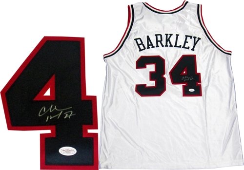 Charles Barkley Autographed/Hand Signed Philadelphia 76ers Jersey (James Spence)
