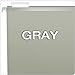 Pendaflex Reinforced Hanging File Folders, Letter Size, Gray, 1/5 Cut, 25/BX (4152 1/5 GRA)