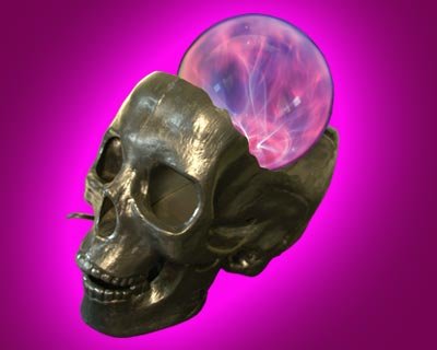 Cover image : Skull Head Plasma Lamp