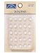 Karen Foster Lacing Brads 25/Package, Golf Ball White