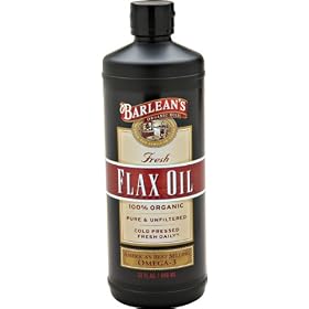 Barlean's Organic Oils Fresh Flax Oil, 32-Ounce Bottle