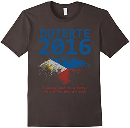 Men's DU30 tshirt - Du30 is my president T-Shirt  XL Asphalt