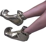 Child's Gold Genie Costume Shoes (Size:Large)