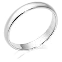 10k White Gold 4mm Traditional Men's Wedding Band