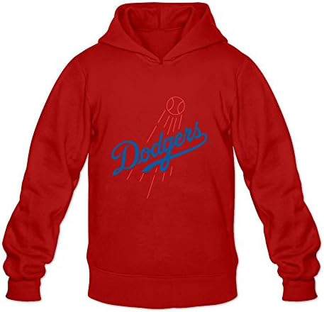 Los Angeles Dodgers Logo Long Sleeve Men's Hoodies Sweatshirt Red Size M By Yisw