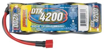 NiMH 7.2V DTX 4200 Flat Deans Ultra Plug