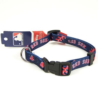 Boston Red Sox Adjustable Nylon Dog Pet Collar! Sz L Picture
