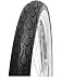 Nirve BadAss Cruiser Bicycle Tire (Black/White Side Wall, 26-Inch)