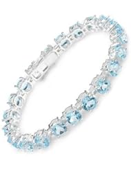 Genuine Morne Rouge (TM) Bracelet. 33.60 Ctw Topaz Sterling Silver Tennis Bracelet - Material/Stone: Topaz. 26.5 grams in weight and 7.5 inches in length. 100% Satisfaction Guaranteed.