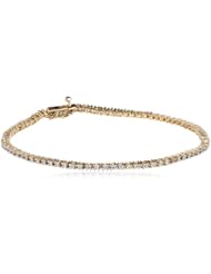14k Gold 4-Prong Diamond Tennis Bracelet (1 cttw, H-I Color, I1-I2 Clarity)