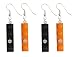 Halloween Recycled Lego® Rectangle Earrings with Swarovski Crystal (Set of 2)