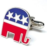 Republican Elephant Political Cufflinks Cuff Links