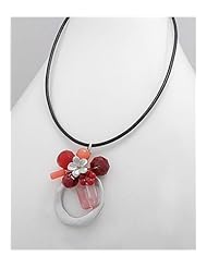 Rubber Coral Necklace In 92.5 Sterling Silver