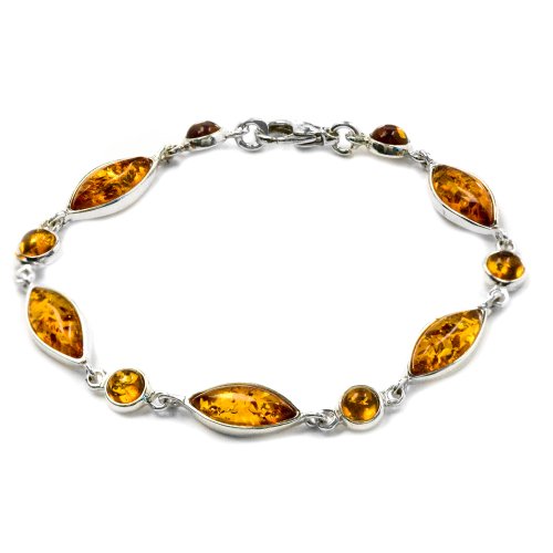 Certified Genuine Honey Amber And Sterling