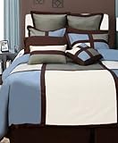 Tribeca Living "Dynasty" 8-Piece Cotton King Comforter Set