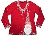 Apparel : BEREK Red Christmas Sweater - Holly Jolly Santa