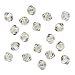 Swarovski Crystal #5328 3mm Bicone Beads Crystal Silver Shade (25 Beads)