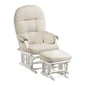 Restore and Restyle Glider and Ottoman in White