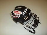 CCM M-HK10U Black Ice Hockey Helmet with face guard - Size is 7 - 7 5/8 - GOOD STRUCTUAL CONDITION