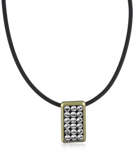 Pure Grey Damencollier 45cm Titan goldfarben mit Kautschukband Nr.12026 Preisvergleich