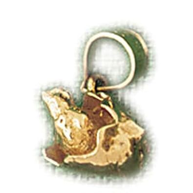 Cheap Girls Jewelry Dazzlers Solid 14k Gold 3D Duck Charm Pendant Available in three colors from jewelsberry (weights: 2.0 grams only) For Sale
