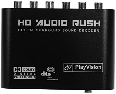 Well Gallery Premium 5.1 Digital Audio Gear Sound Decoder Converter-Transfer US Plug