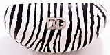DG Eyewear Hard Case Zebra White-Black Oversized