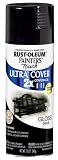 Rust-Oleum 249122 Painters Touch Multi-Purpose Spray Paint, Gloss Black, 12-Ounce
