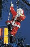 Weihnachtsmann aufblasbar 200cm mit Lichtleiter - Nikolaus