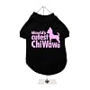 World's Cutest ChiWaWa Hunde T-Shirt (Schwarz / Rosa) (X-Large)