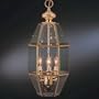 Thomas Lighting SL8485-1 Three Light Foyer Chandelier, Polished Brass Finish with Clear Beveled Glass