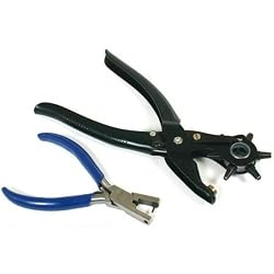 2 Wrenches Leather Hole Punch Plier Tools
