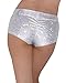 iHeartRaves Silver Hologram Rave Booty Shorts (Small)