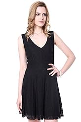 Sexy V-neck Lace Pleated Backless Tank Plaid Print Club Dress/Prom Dress/Party Dress/Mini Dress 