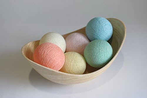 Exotic Elegance Light Pastel Tone Color 20 Cotton Yarn Balls Supplies for String Lights / Home /Decoration /Wedding Party