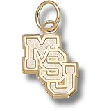 Mississippi State Univ Msu Diagonal 3/8 Pendant (14kt)