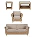 Florence Large 2 Seater Sofa Armchair Tables Set