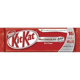 Nestle KitKat Milk Two Finger Pack of 16 12087057, Pack Size [ 1 ] SKU NL30691