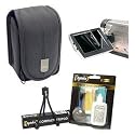 Canon PSC-85 Deluxe Soft Case & LCD Screen Protectors & Opteka Pro Cleaning Kit & Tabletop Tripod for Canon PowerShot A2000, A1000, A650 IS, A720 IS, A710 IS, A700, A640, A630, A620, A610, A540, A530, A520 and A510 Digital Camera